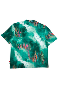 Carlo Colucci Sprayed Knit T-Shirt Green - Soulsideshop
