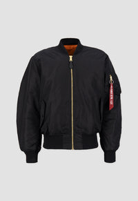 Alpha Industries MA-1 TT Reversible Bomber Jacket Black - Soulsideshop