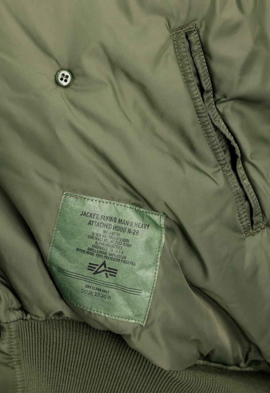 Alpha Industries N-2B (HERITAGE) Flieger & Winterjacke Green