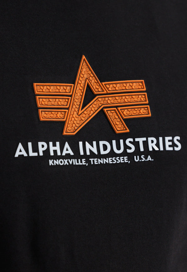 Alpha Industries Basic Rubber T-Shirt Black - Soulsideshop