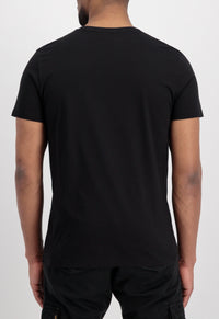 Alpha Industries Basic Rubber T-Shirt Black - Soulsideshop