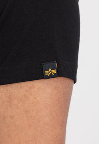 Alpha Industries Basic Rubber T-Shirt Black - Soulsideshop