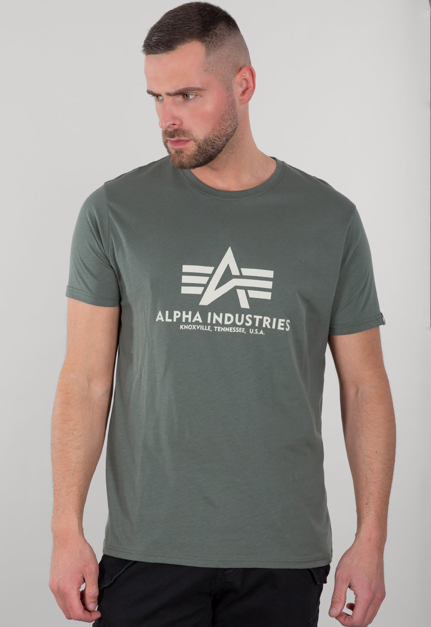 Alpha Industries Basic T-Shirt Vintage Green - Soulsideshop