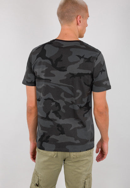 Alpha Industries Basic T-Shirt Black Camou