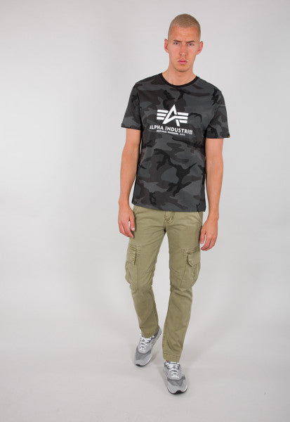 Alpha Industries Basic T-Shirt Black Camou