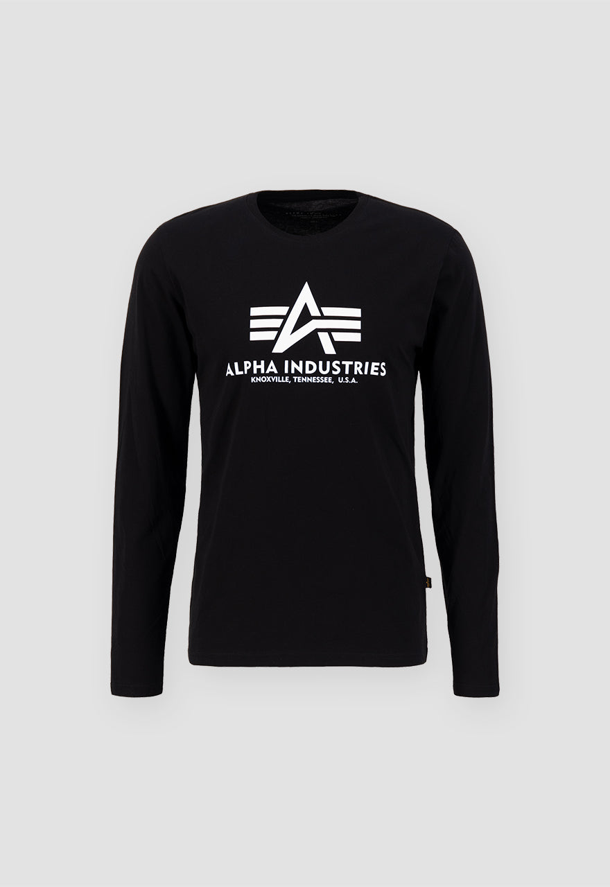 Alpha Industries Basic Longsleeve Black - Soulsideshop