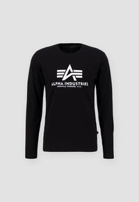 Alpha Industries Basic Longsleeve Black - Soulsideshop