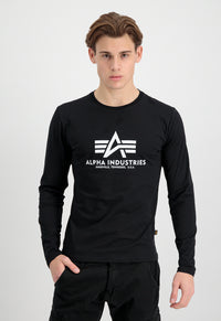 Alpha Industries Basic Longsleeve Black - Soulsideshop