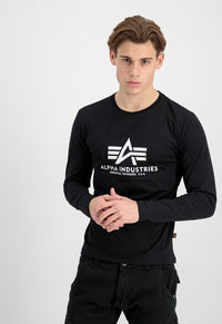 Alpha Industries Basic Longsleeve Black - Soulsideshop