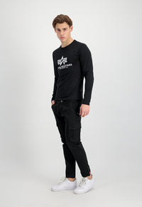 Alpha Industries Basic Longsleeve Black - Soulsideshop