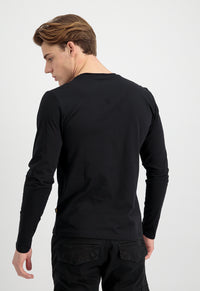 Alpha Industries Basic Longsleeve Black - Soulsideshop
