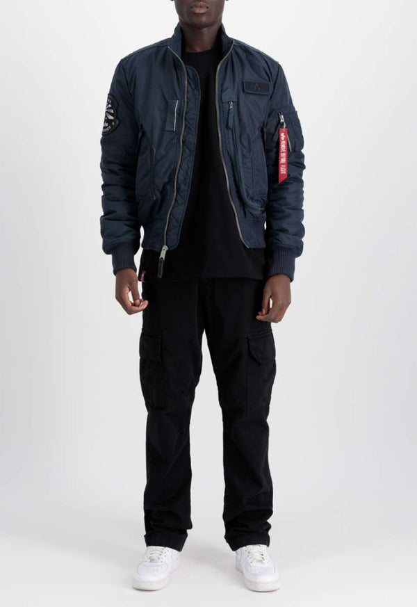 Alpha Industries Engine Bomber & Fliegerjacke Blue