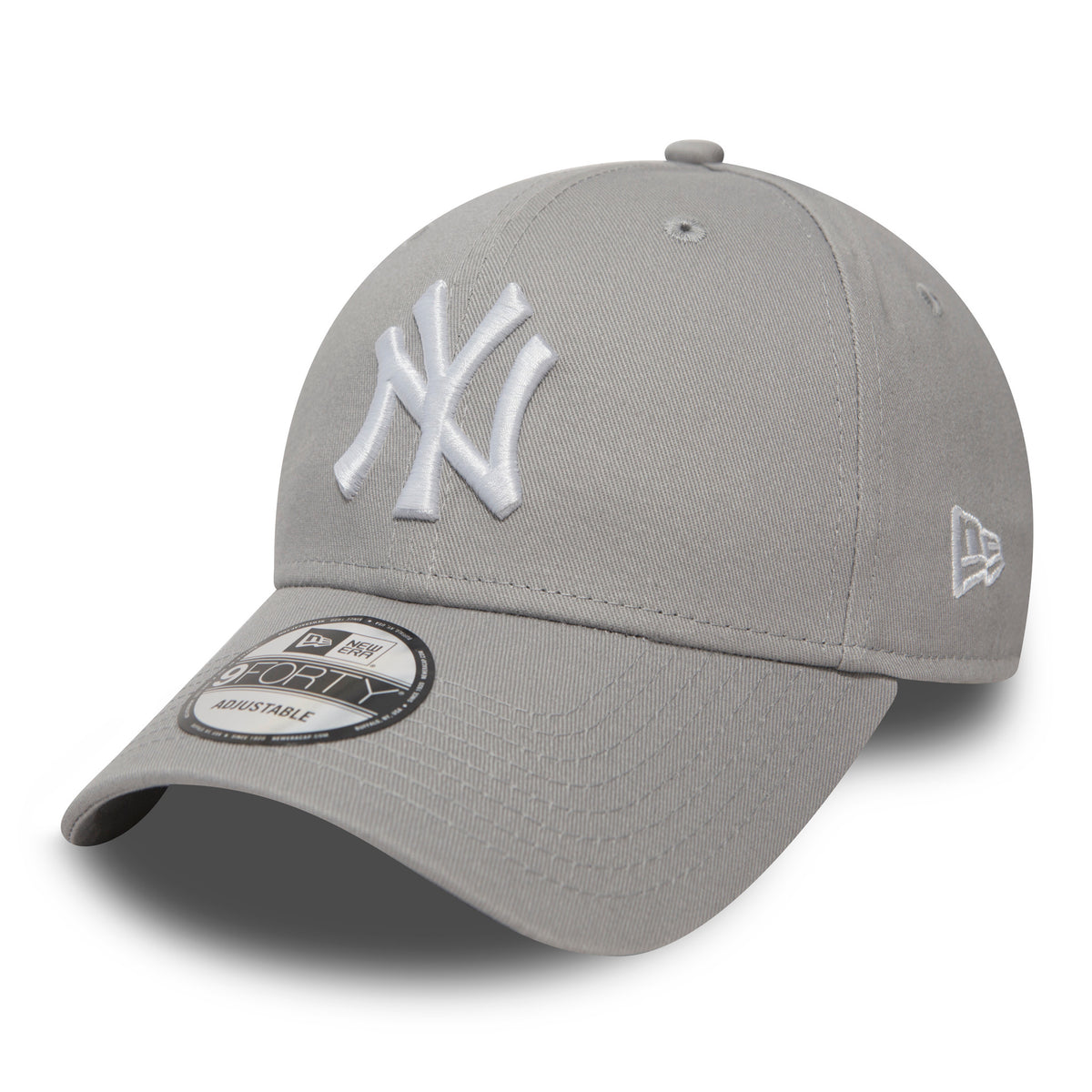 New Era New York Yankees Essential 9FORTY Verstellbare Cap Grey