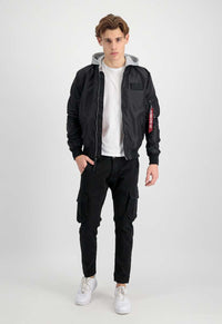 Alpha Industries MA-1 TT Hood BP Fliegerjacke Ref. Black