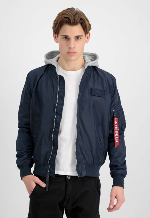 Alpha Industries MA-1 TT Hood BP Bomberjacke Blue