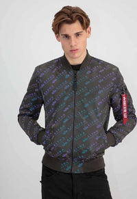 Alpha Industries MA-1 LW AOP Rainbow Reflektierende Bomberjacke