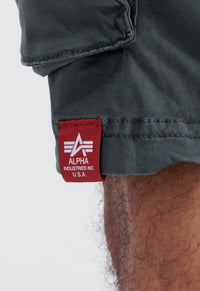 Alpha Industries Cotton Twill Jogger Shorts Vintage Grey