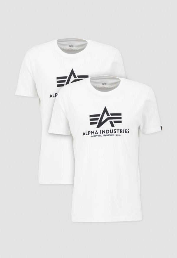 Alpha Industries Basic T 2Pack T-Shirt White/White