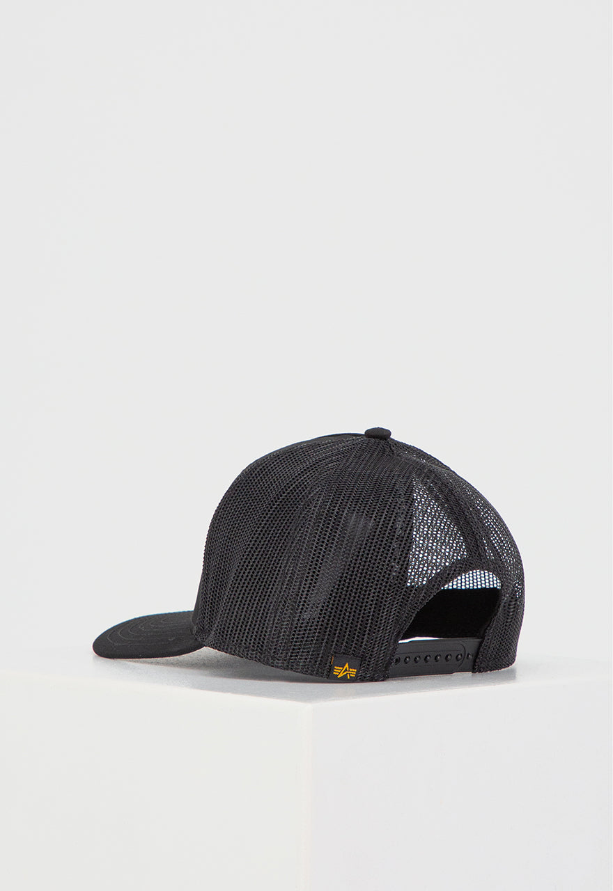 Alpha Industries Cap Label Trucker Black