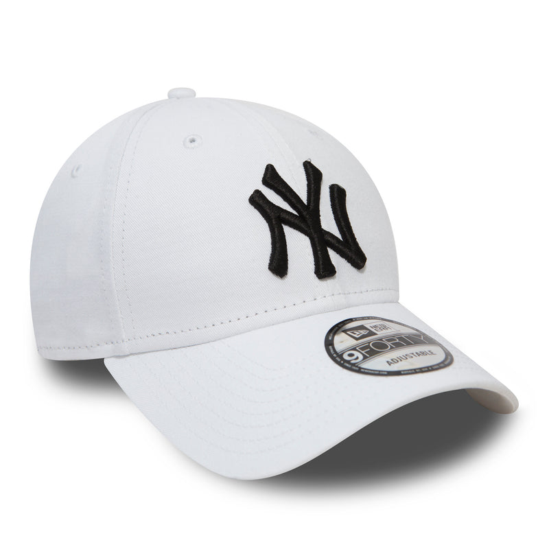 New Era New York Yankees Essential 9FORTY Verstellbare Cap White