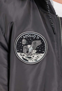 Alpha Industries MA-1 VF Hood Dark Side Bomberjacke Grey