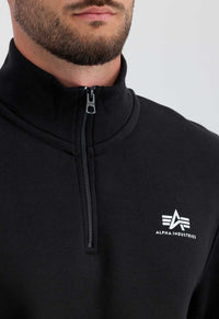Alpha Industries Half Zip Sweater Black - Soulsideshop