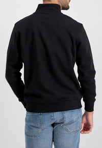 Alpha Industries Half Zip Sweater Black - Soulsideshop