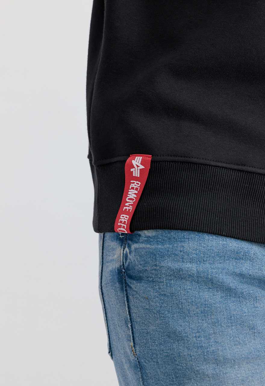 Alpha Industries Half Zip Sweater Black - Soulsideshop