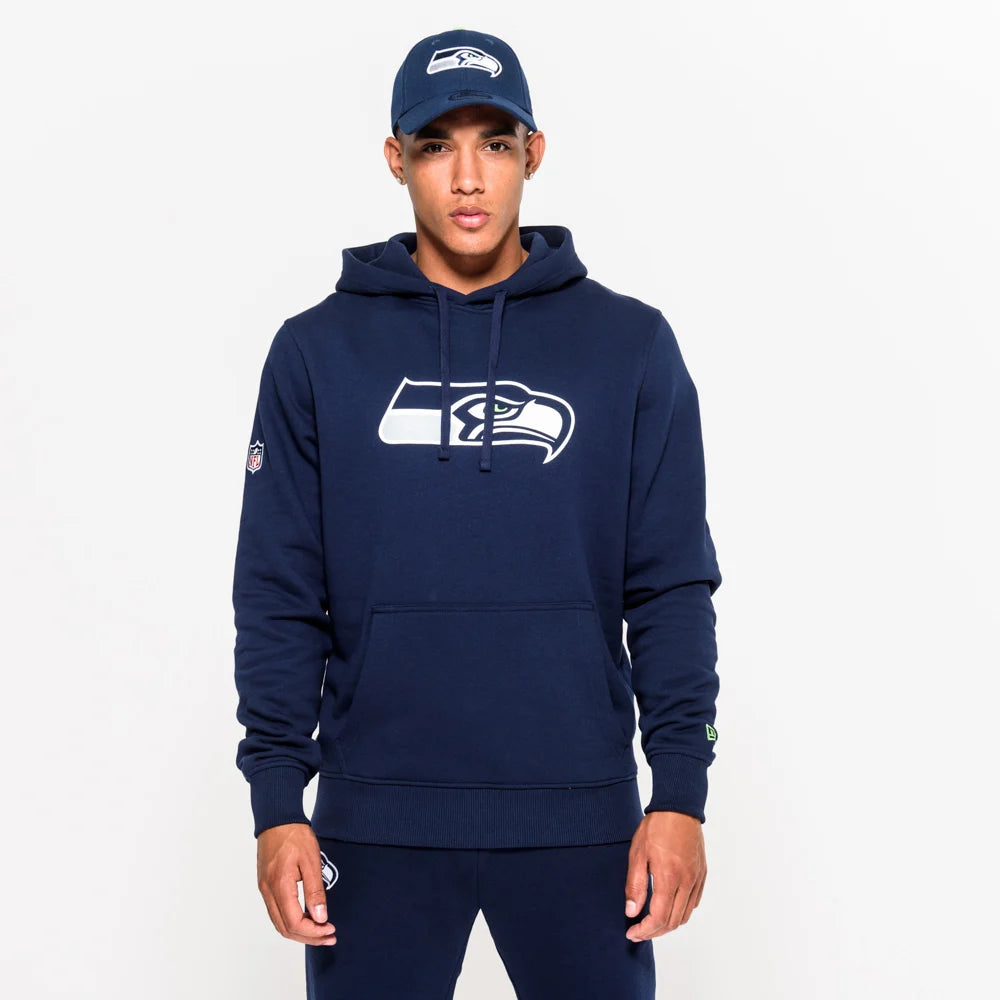 New Era Team Logo Hoodie Seattle Seahawks Navy
