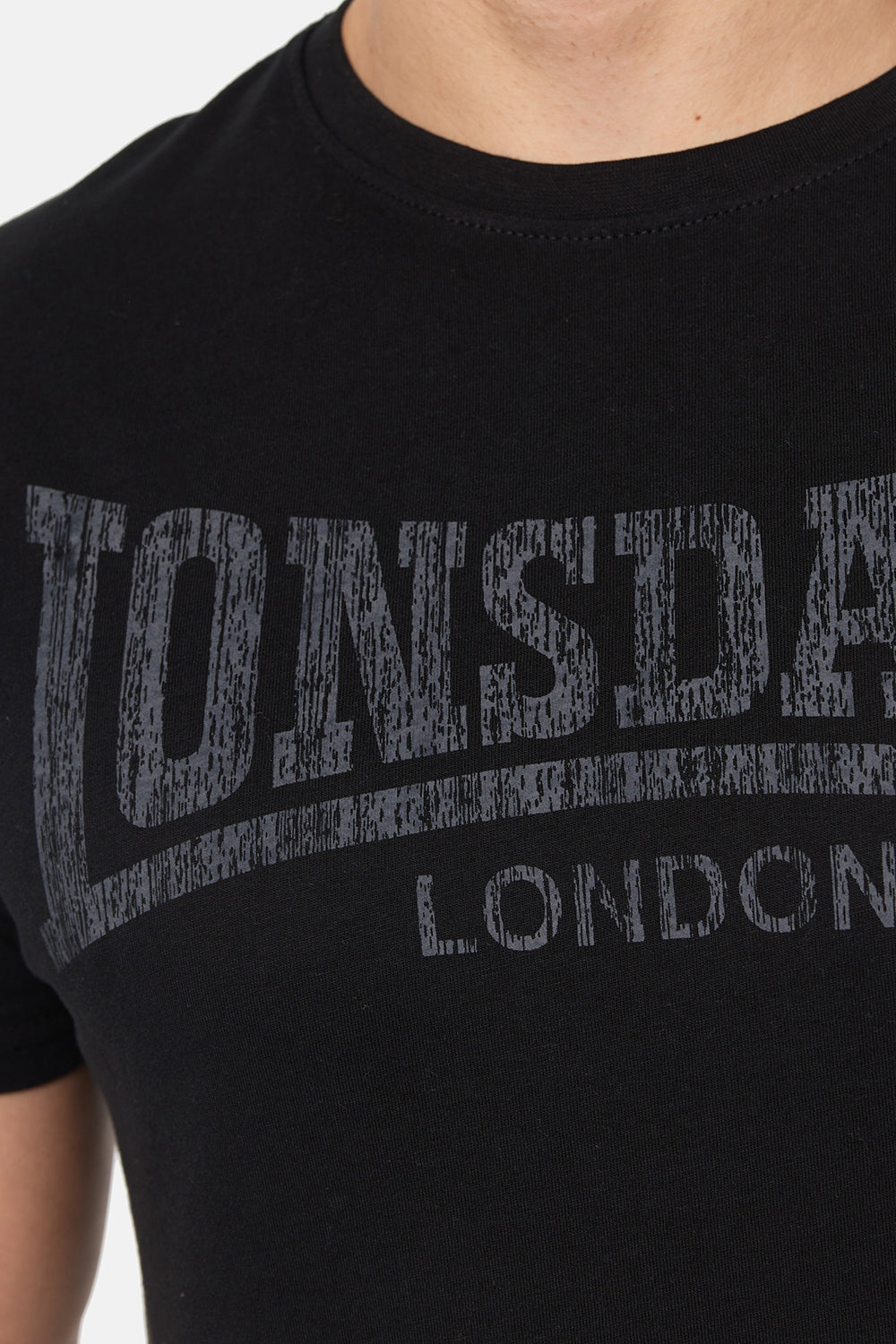 Lonsdale Logo Kai T-Shirt Black