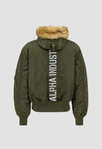 Alpha Industries 45P Hooded Custom Bomberjacke Dark Green