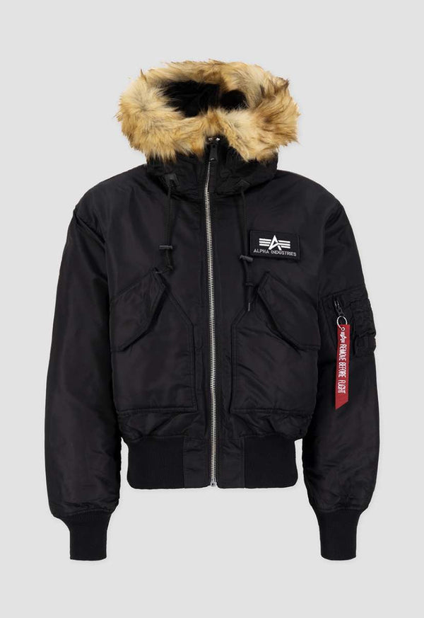 Alpha Industries 45P Hooded Custom Bomberjacke Reflective Black