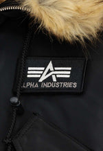 Alpha Industries 45P Hooded Custom Bomberjacke Reflective Black