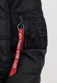 Alpha Industries 45P Hooded Custom Bomberjacke Reflective Black