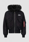 Alpha Industries 45P Hooded Custom Bomberjacke Black