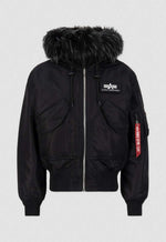 Alpha Industries 45P Hooded Custom Bomberjacke Black