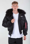 Alpha Industries 45P Hooded Custom Bomberjacke Black