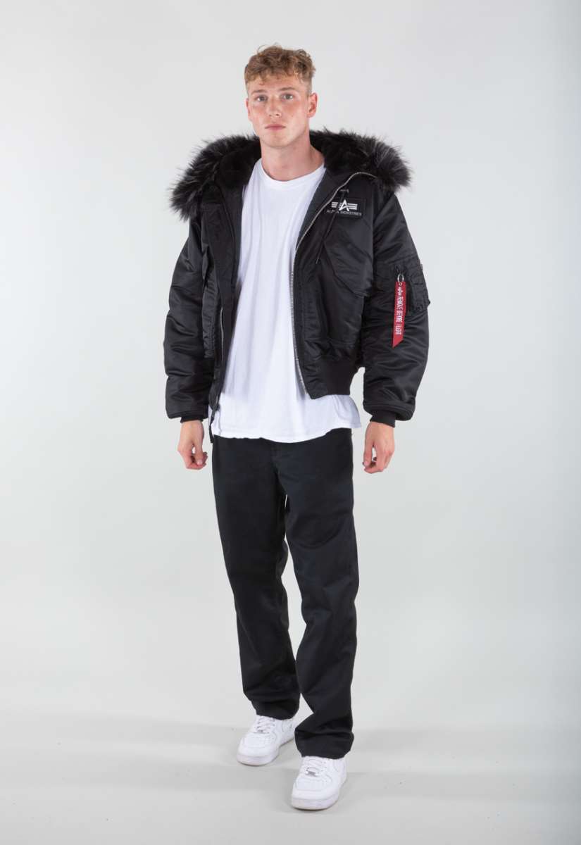 Alpha industries fur hood store