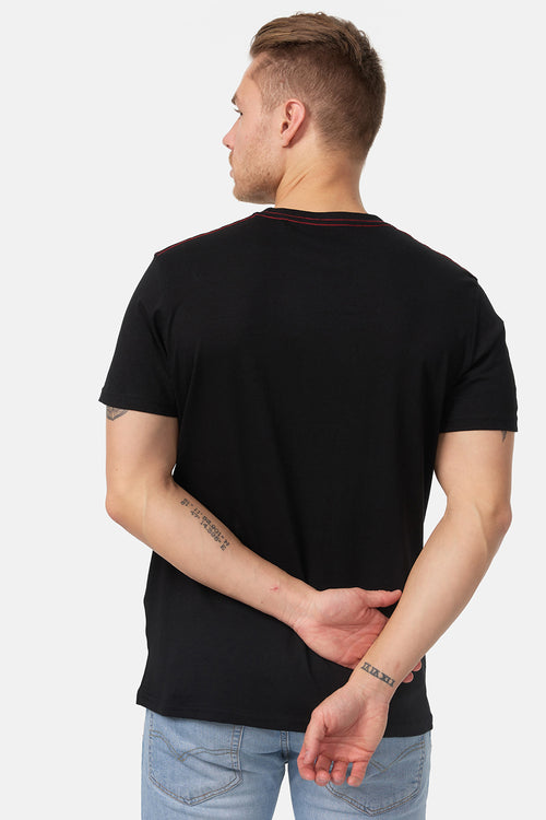 Lonsdale Tow Tone T-Shirt Black