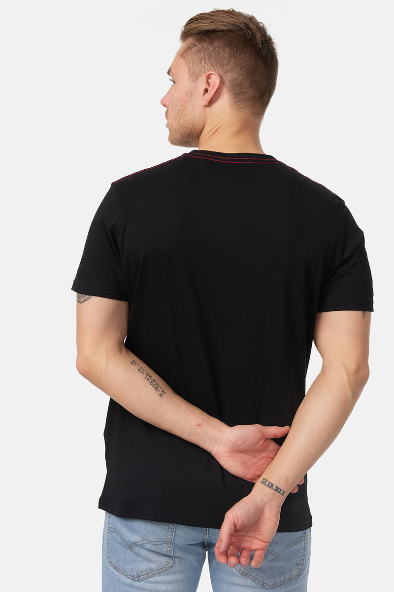Lonsdale Tow Tone T-Shirt Black
