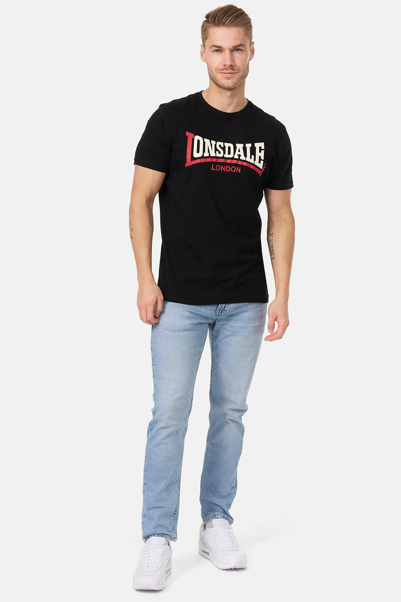 Lonsdale Tow Tone T-Shirt Black