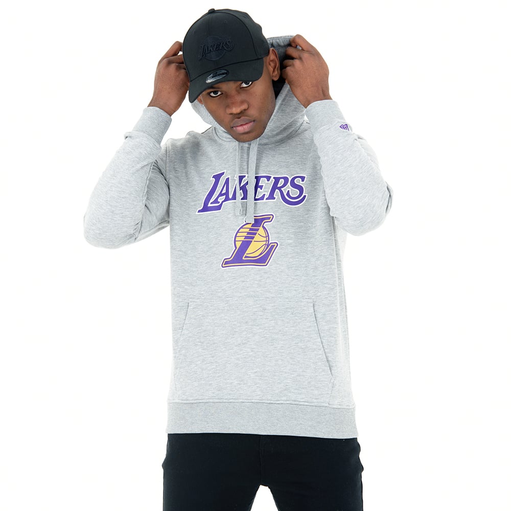 New Era Team Po Sweatshirt Lakers Grey