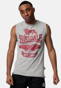 Lonsdale Cleator Tank Top Marl Grey