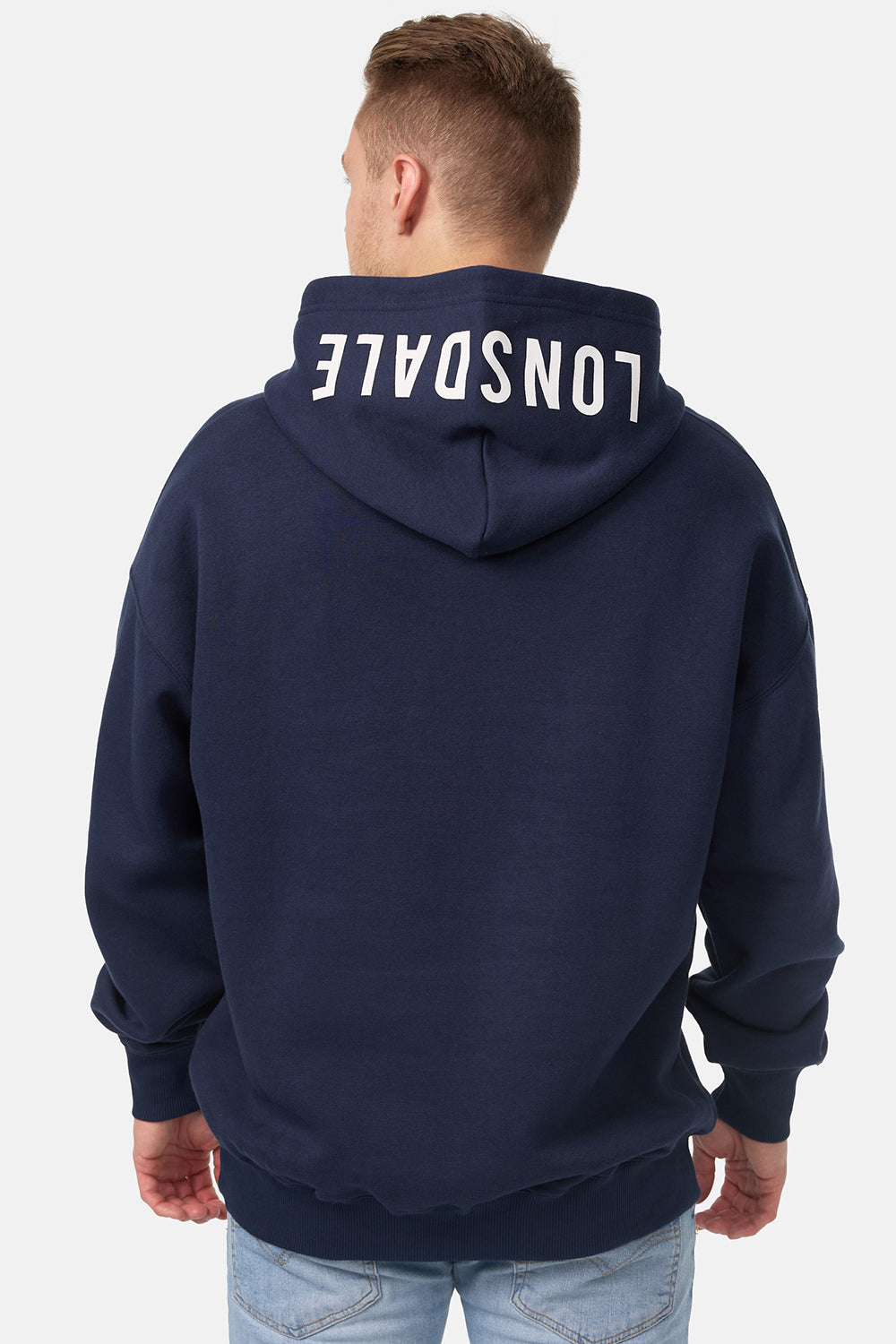 Lonsdale Achow Hoodie Dark Navy