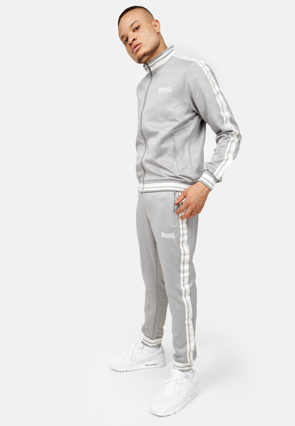 Lonsdale Jogginganzug Ashwell Grey White