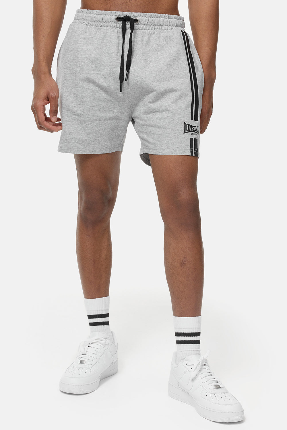 Lonsdale Ardcharnich Shorts Marl Grey