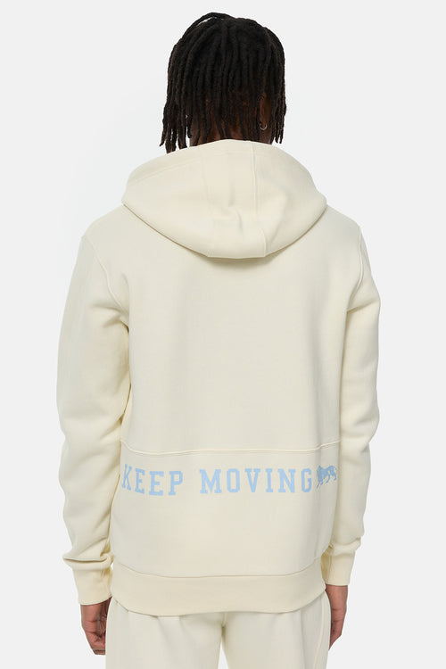 Lonsdale Belmaduthy Hoodie Beige Blue
