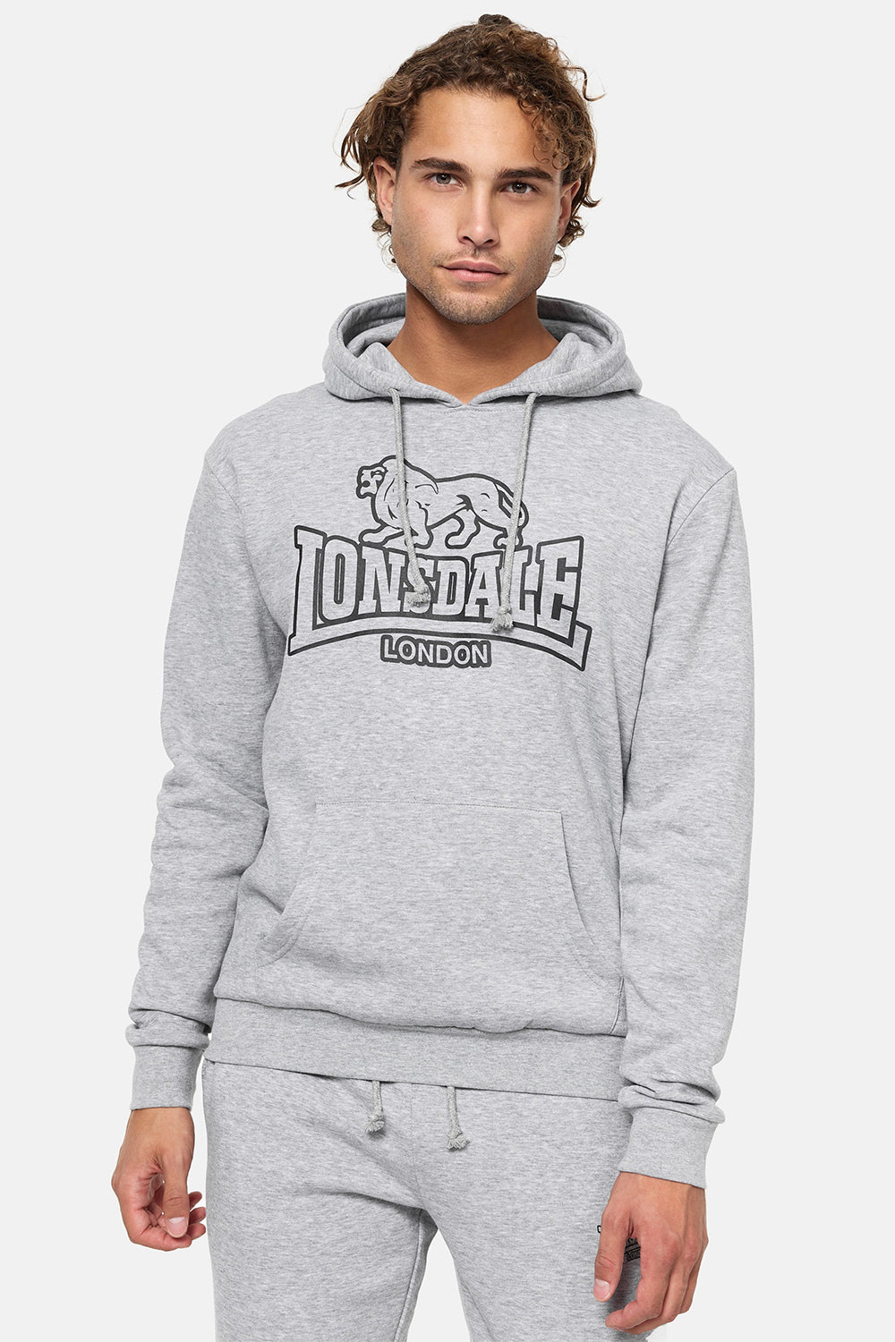Lonsdale Hoodie Fochabers Grey