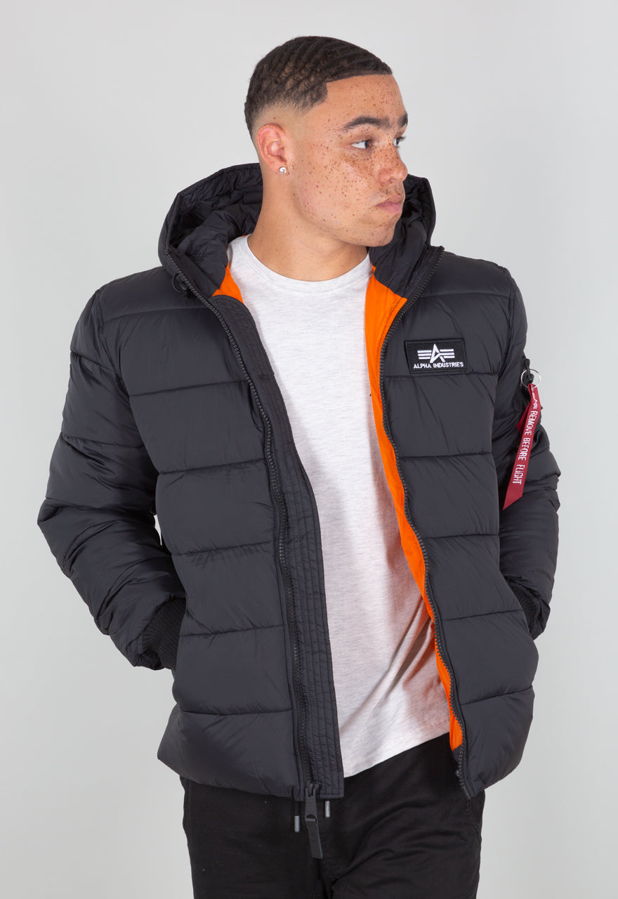 Alpha Industries Hooded Pufferjacke Alpha FD Black