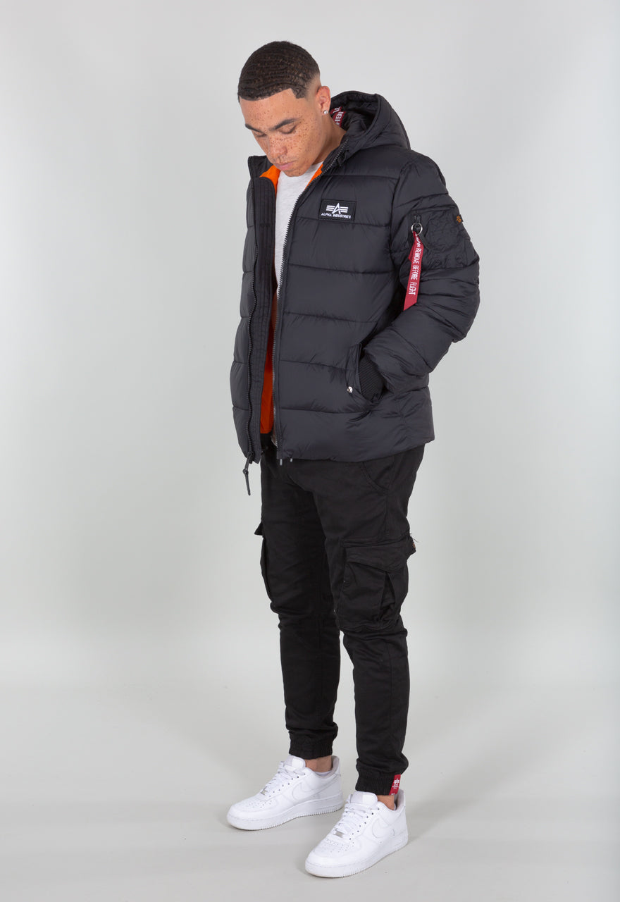 Alpha Industries Hooded Pufferjacke Alpha FD Black